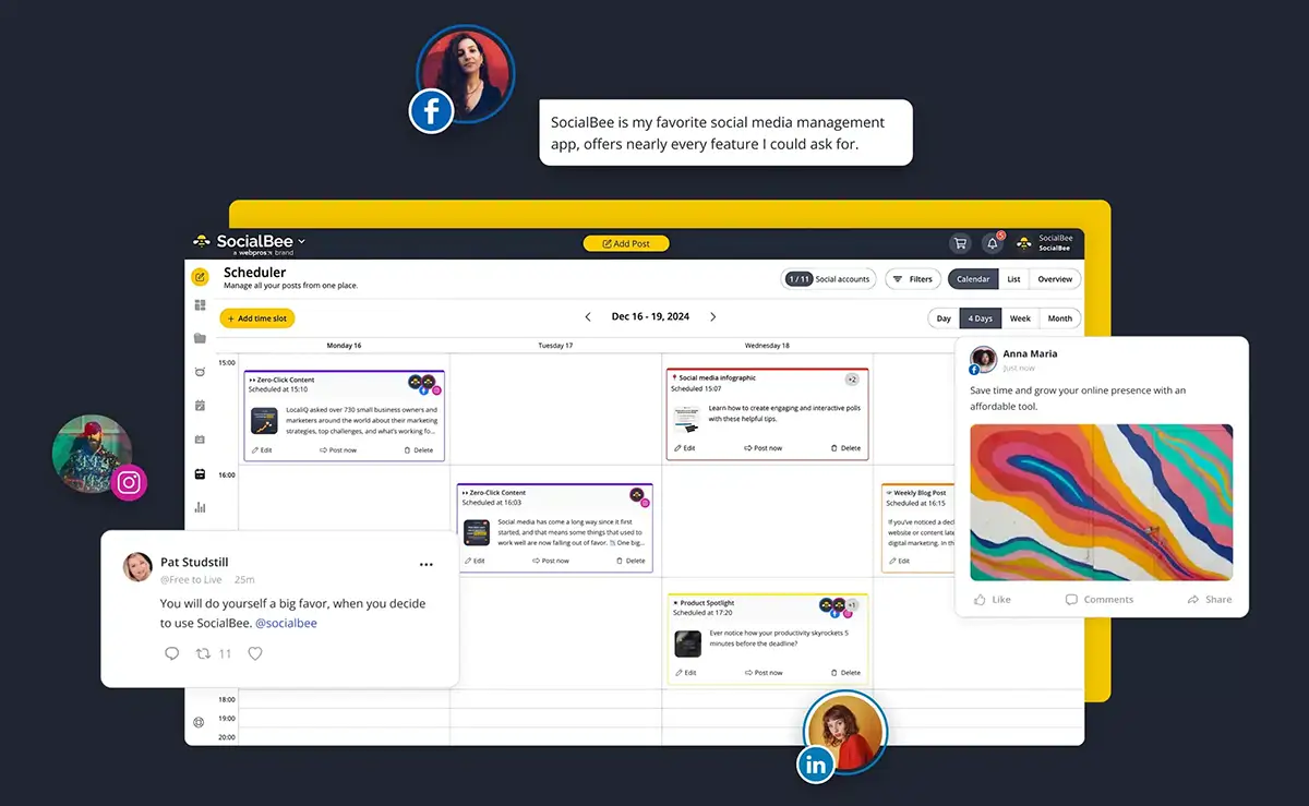 socialbee product pic | Pulzzy