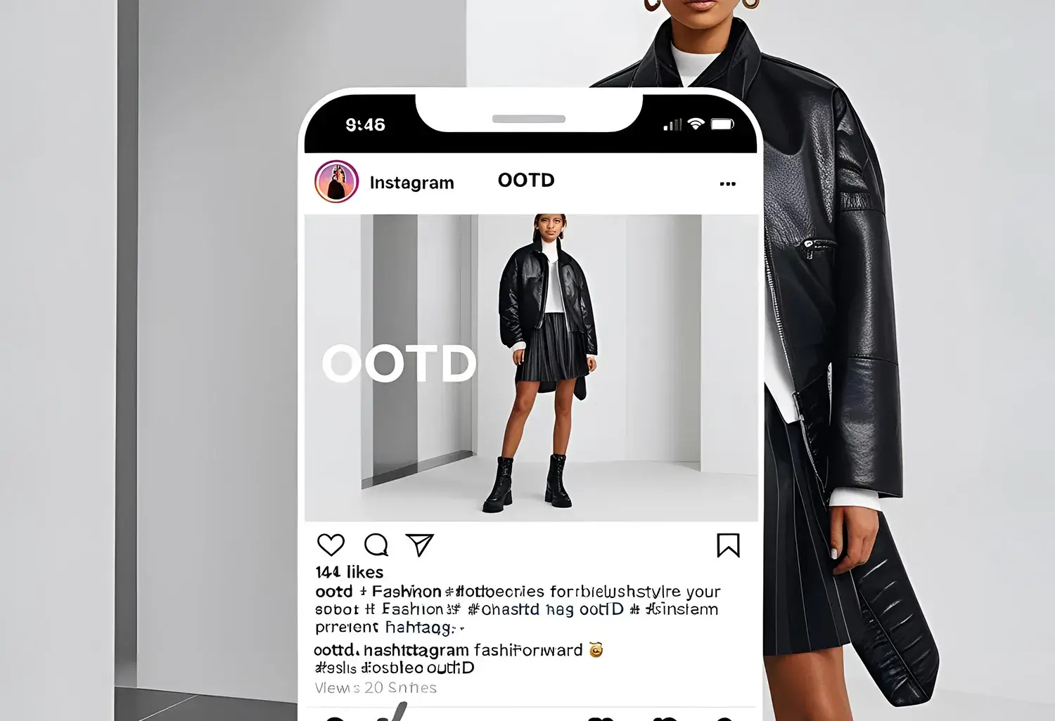 OOTD fashion trend on Instagram with influencers