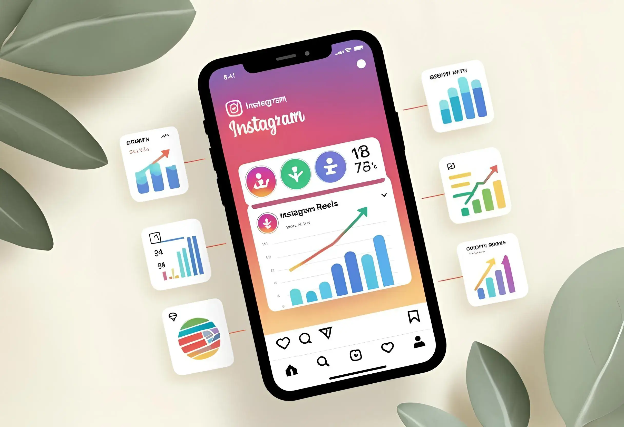 2025 Instagram best posting time data chart and mobile interface