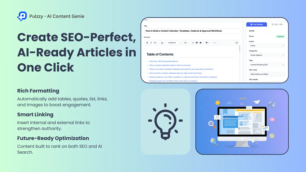 One-Click Article Generation